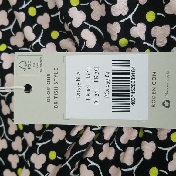 BODEN SWEETHEART JERSEY  MIDI DRESS NWT - Picture 7 of 10